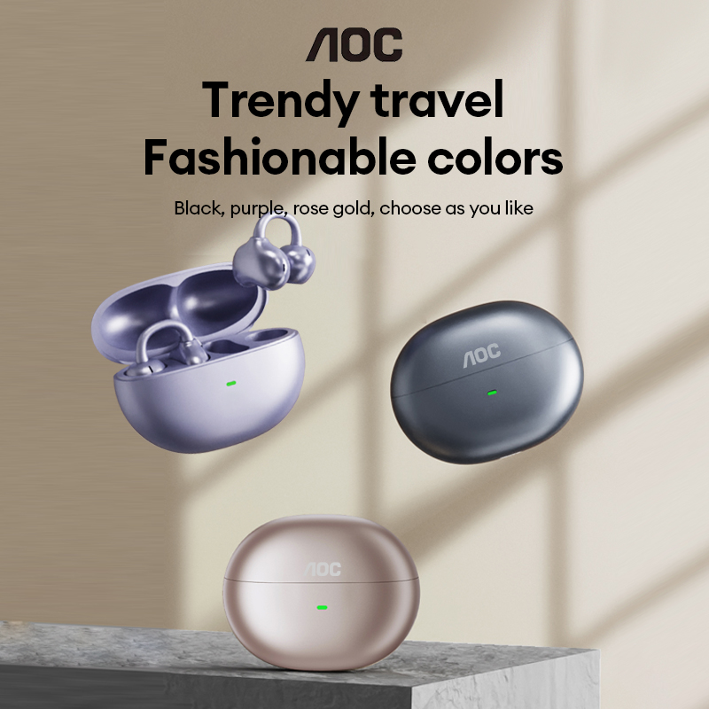 Headphones Wireless - AOC ACD2544 Kablosuz Bluetooth Kulak Klipsli
