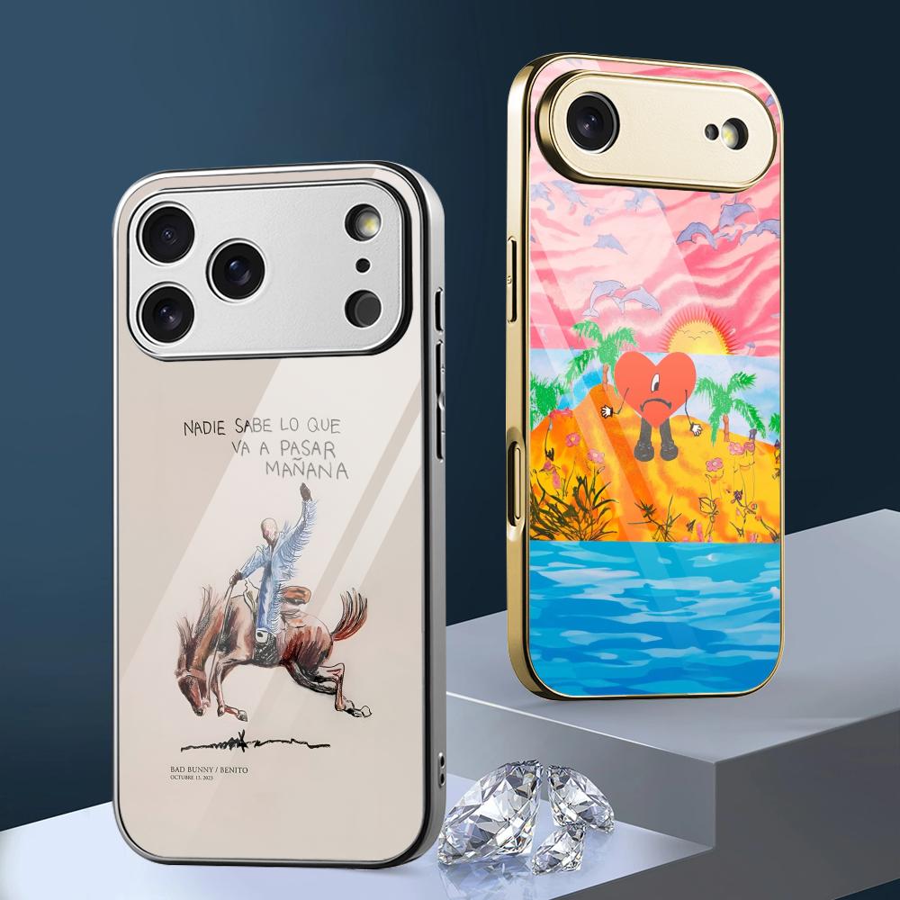 Usb Charger - Rock Müzik Bad B-Bunny Telefon Kılıfı