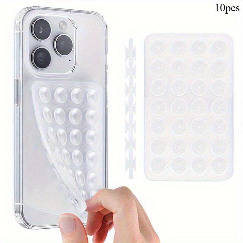Phone Holder - 10 Adet Çift Taraflı Silikon Vakumlu