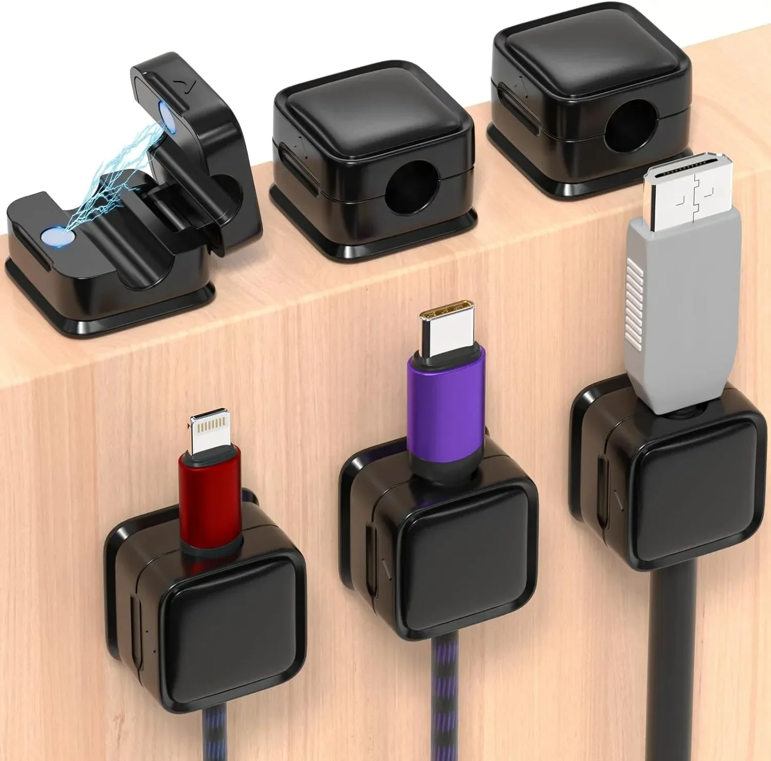 Cable Organizer - Mini Kablo Düzenleyici, Manyetik Kablo Tutucu,