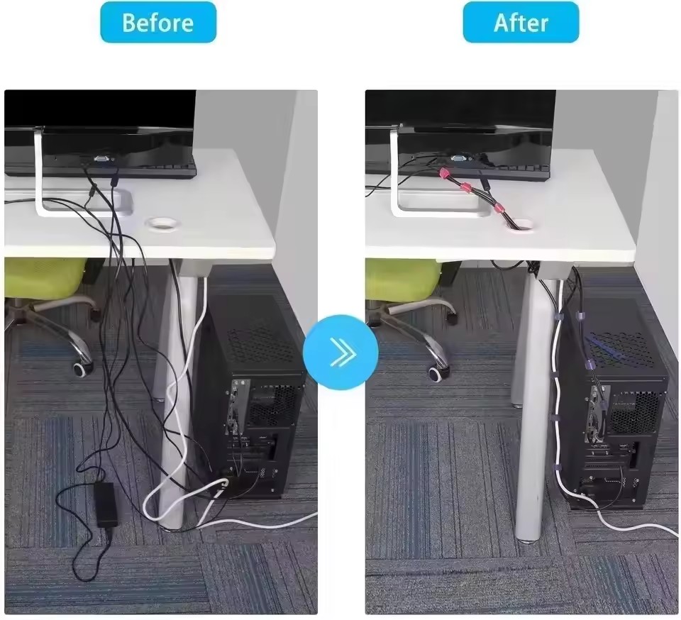 100 adet, tekrar kullanılabili - Cable Organizer incelemesi ve fiyatı